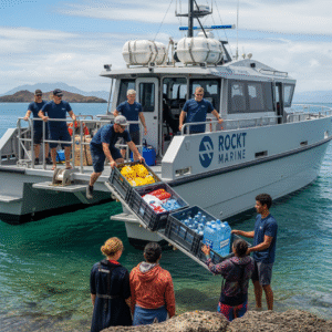 توصيل المياه العذبة وإمدادات المؤن