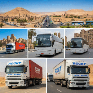 خدمات النقل داخل مصر مثل النقل البري